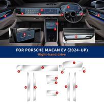 TPU Protective Film for Porsche Macan EV 2024-2026 Interior Anti-Scratch Transparent Sticker Set / Matte transparent / LHD