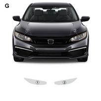 TPU Car Headlight Protective Film for Honda Civic 2019-2021 PPF Transport & Smoke Anti-Scratch Transparent 2pcs / Headlight F juoda