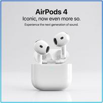 AirPods 4 Bevielės ausinės H2 lustas Dinaminis galvos sekimas Balso izoliacija Aiškūs skambučiai USB-C įkrovimo dėklas Nešiojamos kelioninės Bluetooth ausinės balta