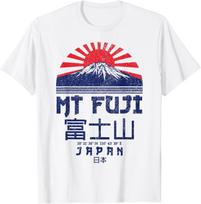 Mt. Fuji Japan Vintage Retro Souvenir Tokyo Japanese T-Shirt Hoodie S