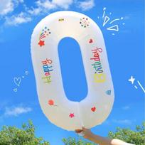 Yanyuji Aluminum Foil Digital Balloon, Birthday Balloon Decoration, Outdoor Picnic, Spring Outing, Photo Props, Scene Setup, Party Supplies 0