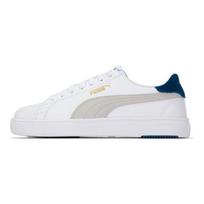 PUMA Serve Pro Lite Unisex Leather Comfort Lightweight Wear-resistant Low Top Skate Shoes White Grey Blue 374902-15 35.5