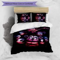Five Nights at Freddy Printed 3PCS Bedding Set Soft Breathable Duvet Cover Pillowcases Set Washable Bedroom Decor Home Gift 135cm*200cm