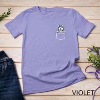Siberian Husky in Your Front Pocket T Shirt Dog Lover Gifts Unisex T-shirt 12 3XL