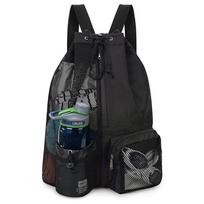 Mesh Drawstring Gym Bags for Swimming Pool Sports Beach Mesh Drawstring Backpack for Men Women Swimmers Workout Gear Cinch Bag juoda