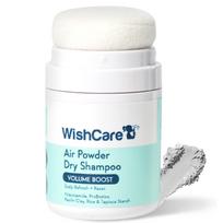 WishCare Air Powder Dry Shampoo for Oily Hair & Scalp - No White Cast & Aerosol - Niacinamide, Probiotics, Kaolin Clay, Rice & Tapioca Starch - Vol
