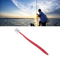 10PCS S M Long Handle Hooks High Carbon Steel Sea Fishing Hooks  Saltwater Fishing Red-14cm