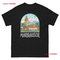 Marrakesh Koutoubia Mosque Palm Trees Desert Mountains Vintage T-shirt M