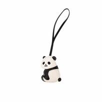 Key Ring Panda Keychain PU Leather Bag Hanging Charms Cute Panda Pendant Lanyard  Women Panda