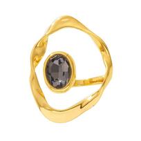 Charm Finger Geometric Twist Ring Golden Silver Hyperbole Women's Ring Big Open Ring  Party auksas