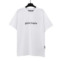 24SS cross-border European and American trendy brand palm angel simple letter printing short-sleeved t-shirt men's and women's American high S