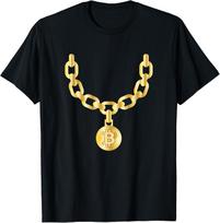Bling Bling Bitcoin Gold Chain Funny CryptoCurrency T-Shirt Unisex T-Shirt S