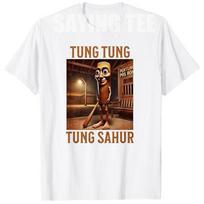 Tung Tung Tung Sahur Italian Brainrot Meme TShirt Brainrotstyle AI Bootleg Art Y2k Graphic Outfit Kids Novelty Gift Saying Tee S