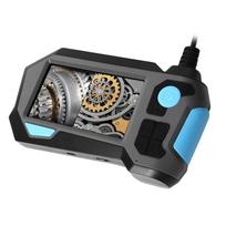 Pipe Inspection Camera 720 Degree Rotation 8mm Dual Lens IP68 Waterproof Endoscope Camera with 4.5 Inch Screen abs, aluminum alloy, copper