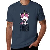 Its Ok To Be Different Unicorn Tshirt Work Utility Casual Tee Shirt S