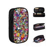 #lor1082 Lovely B-Brawls Game Pencil Case Stationery Bag Pen Box for Student Large Storage Bags Office Zipper Stationery less