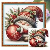 Christmas Printed Cross Stitch Kit DIY 11CT Embroidery Craft Set Home Decor