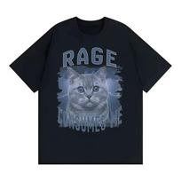 Rage Consumes Me Cat Graphic T-shirt S