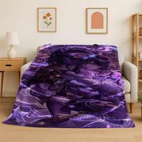 Naujas Genshin Impact Animacinis Žaidimas Flanelinis pledas Minkštas šiltas pledas miegamojo svetainės lovos kelionėms stovyklavimui iškylai Dovana 75x90cm