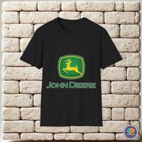 John Deere Logo Green Yellow Unisex T-Shirt L