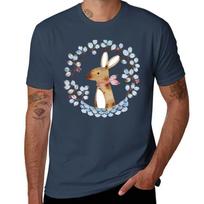 Bunny Love In A Wreath Tshirt Gym Wear Breathable Short Sleeve Tee S