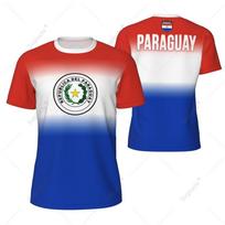 Sports Mesh T-shirt Paraguay Flag For Running Bike Soccer Tennis Football Fitness Tees 3D Printed Custom 2XL