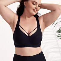 Plus Size Seamless Wireless Soft Support Thin Bra For Large Breast 0XL juoda
