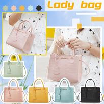 Women 2021 Chain Messenger Bag Pattern Shoulder Bag One Size mėlyna