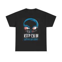 Keep Calm Humans Are Strange Graphic T Shirt Cotton Tee Aliens XXXL