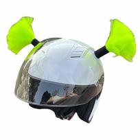 2Pcs/Set Self-adhesive Motorcycle Helmet Bun Head  Helmet Accessories geltona