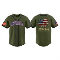 Children's Casual Print Short-sleeved Baseball Jerseys Children's Sportswear Top L armijos žalia spalva