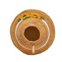 Bird Cage Creative Straw Hat Shape Bird House Circular Wall-Mounted Hanging Bird Nest Handmade Decorative Bird Breeding Box Wall