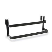 Durable Hanging Cabinet Door Towel Rack 2 Layer Space-Saving Kitchen Towel Holder Rust-resistant No Drilling Towel Bar Lockers juoda