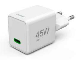 Hama super mini 45w powerdelivery quickcharge wall charger white