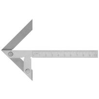 45/90 Degree Angle Gauge Ruler 100 x 70mm Woodworking Scribe Square  Carpentry Use