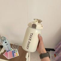 850ml Thermal Mug Rustless Steel Beverage Cup Odor‑free Drink Vessel  Camping Activities balta