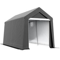 3.6 x 2.1m Portable Outdoor Shed, with Window - Dark Grey 210 x 360 x 235 cm tamsiai pilka spalva