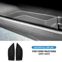 Silicone Door Handle Storage Box for Ford Mustang GT Dark Horse EcoBoost 2015-2027 1Pair Black juoda