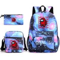 The Game Is Among Us Space Werewolf Student School Bag Backpack Small Shoulder Bag Pencil Case one size fits all gray