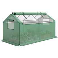 Mini Greenhouse Cold Frame Film Greenhouse, Weather-Resistant, 180 x 92 x 92 cm, Green 180 x 92 x 92 cm žalia