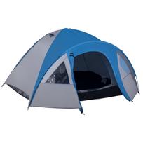 Camping Tent for 3 People Usable Year-Round 3.00 x 2.50 x 1.30m Blue+Grey 300 x 250 x 130 cm
