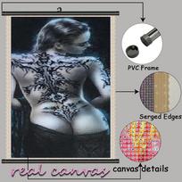 5D DIY Frame 5D DIY Diamond Mosaic Figure Painting Landscape Full Square New Arrival Embroidery Sex Girl Handmade Gift Round 20x40CM Frame