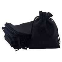 Dice Bag, 10pcs 93mm*125mm Jewellery Bags Burlap Pouch with Drawstring for Jewellery Tarot Dice Gift Packaging Bags juoda