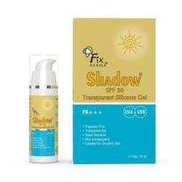 Fixderma Shadow Sunscreen SPF 30 PA+++ Transparent Silicone Gel | Moisturizer for Acne Prone Skin| Sunscreen for Women & Men - 30gm beige