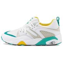 Puma Blaze of Glory Retro White Spectra Green Unisex Sneakers Grey-Violet 383528-01 38