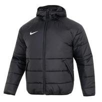 Nike Laisvalaikio neperpučiamas šiltas medvilninis striukė su gobtuvu vyrams viršutiniai drabužiai juoda DJ6311-010 M