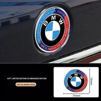 74mm 82mm Bonnet Hood Front Rear Trunk Emblem Logo Badge Sticker 50th Anniversary Edition for BMW E46 E39 E38 E90 E60 E90 E64