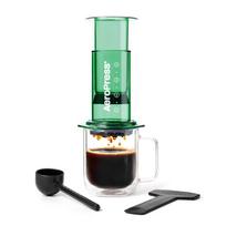 AeroPress Main AeroPress Green Coffee Maker with French Iced Unbreakable Pressure Extraction (AeroPress) Unit, Filter, Press, Espresso, Coffee, žalia