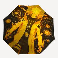 1pc Naruto Sage Mode Automatic Folding Umbrella, Sturdy And Durable Automatic Folding Umbrella with 8 Ribs,  a0911064