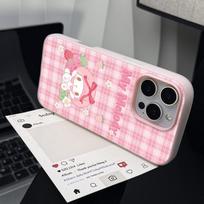 Sweet Plaid Melody Drop-Proof Case for Apple 17Promax/16/15/14/13/11 14 Plus